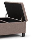 Harrison - Upholstered Coffee Table Storage Ottoman by Unique Piece Furniture