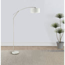 Jamison - Drum Shade Arc Adjustable Floor Lamp - Chrome