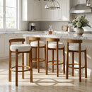 Elise Indoor Wooden Low Back Barstool by HouseOfZazla