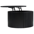 Round Lift Top Coffee Table With Hidden Storage For Living Room by HouseOfZazla