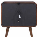 2 Drawer Nightstand - Walnut