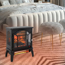 3D Flame Electric Infrared Quartz Fireplace Stove With Remote Control by Unique Piece Furniture