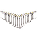 Flex-Head Ratcheting Wrench Set, 24-Piece SAE and Metric