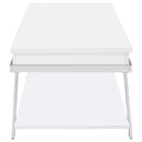 Briana - 2 Piece Coffee And End Table Set With Lift Top Legs - Gloss White