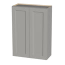 Gray Shaker Solid Wood Wall Cabinet with Soft-Close Doors by HouseOfZazla