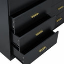 Modern Drawer Dresser For Bedroom, Ample Storage Wide Chest Of Drawers by HouseOfZazla