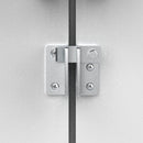 8x12 Ft Metal Outdoor Storage Shed with Window, Floor Base, Air Vents and Double Hinged Door