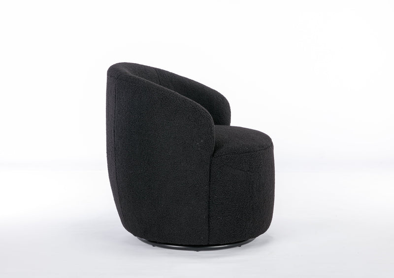 Walker Edison | Teddy Swivel Barrel Accent Chair