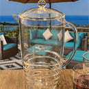 Swirl Unbreakable Plastic Water Pitcher With Lid And Spout by HouseOfZazla