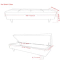 Shay - Large Square Coffee Table Storage Ottoman Mid-Century Style by Unique Piece Furniture