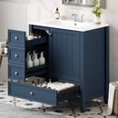 30" Bathroom Vanity with Sink, One Cabinet and Three Drawers