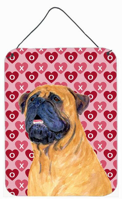 Mastiff Hearts Love and Valentine's Day Portrait Wall or Door Hanging Prints