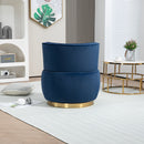 360 Degree Swivel Cuddle Barrel Accent Sofa Chairs, Round Armchairs with Wide Upholstered, Fluffy Velvet Fabric Chair for Living Room, Bedroom, Office, Waiting Rooms