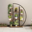 62.2 Inch Tall Metal Indoor Plant Stand with Grow Lights