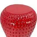 Strawberry Fruit Stool, 13.4" Oversized Resin Stool by HouseOfZazla