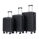 3 Pieces Set 20" / 24" / 28" Spinner Wheel Luggage With Combination Lock by HouseOfZazla
