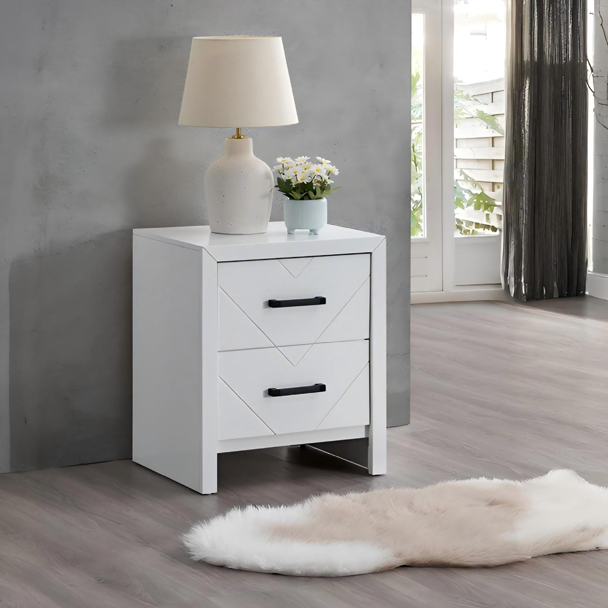 Morris - 2 Drawers Nightstand, photo 10 of 14