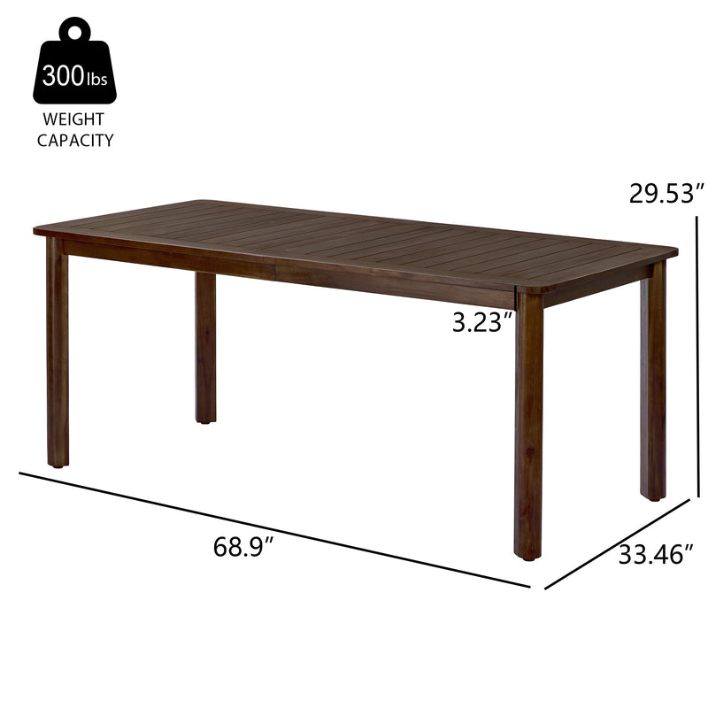 Rectangular Acacia Outdoor Dining Table, photo 4 of 10