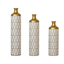 Floor Metal Vase Modern Style Decoration 3-Piece Set by HouseOfZazla