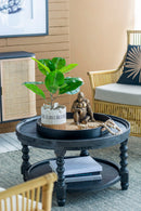 Round 2 Tiered Side Tabel, End Tabel For Lving Room Bedroom Entryway by Unique Piece Furniture