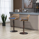 Modern Swivel Bar Stools Adjustable Counter Chairs With Footrest (Set of 2) by HouseOfZazla