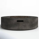 Fiber Reinforced Outdoor Fire Pit Table - Black / Gray by HouseOfZazla