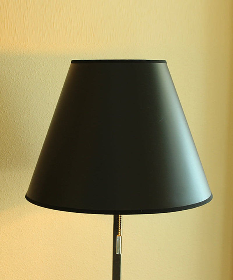 16"W x 12"H Bold Black with True Gold Lining Hard Back Empire Lampshade