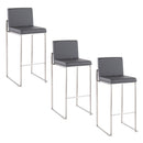 Fuji - Contemporary And Modern Elegance High Back Barstool by HouseOfZazla
