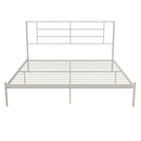 Praxis - King Bed With Simple Headboard - White by HouseOfZazla