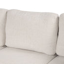 Modern 2 Seater Loveseat Sofa With Pull-Out Bed, Fabric, Built-In USB Ports & Cup Holders