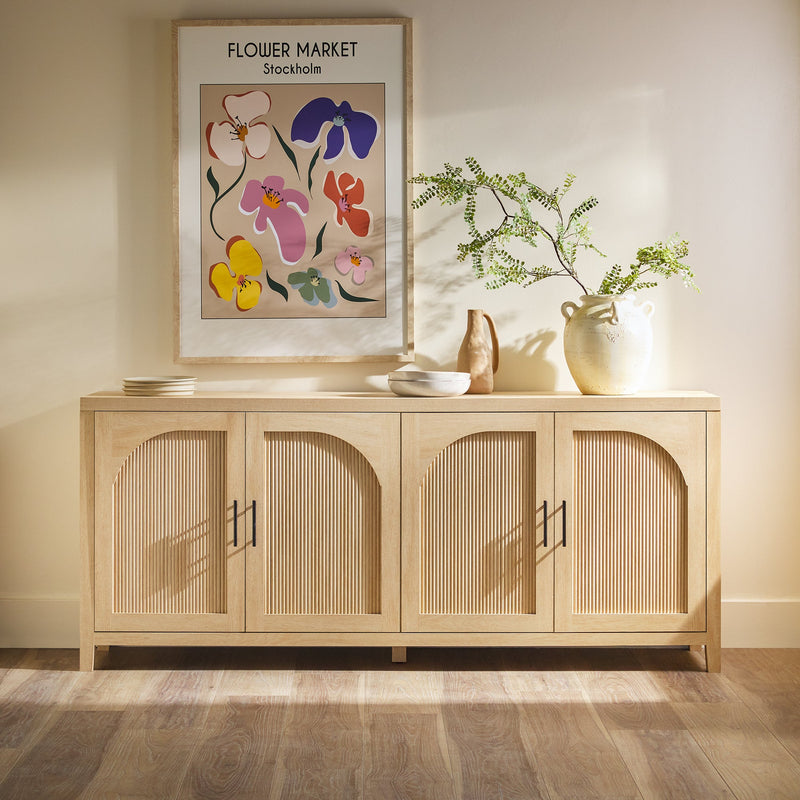 Sasha 70" Modern Reeded Sideboard / TV Stand