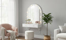 Floating Makeup Vanity Desk with Mirror & 3-Color Lights