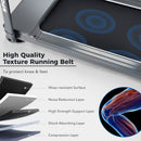 Folding Electric 3.5Hp Treadmill Medium Running Machine Motorised Gym 330Lb, Portable Compact Treadmill Foldable For Home Gym Fitness Workout Jogging Walking, Electric Motorized Power 14Km / H - Gray by HouseOfZazla