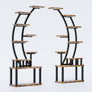 9 Tiered Indoor Plant Stand With 5 Adjustable Grow Lights by HouseOfZazla