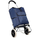Foldable Shopping Trolley With Wheels And Waterproof Bag - Blue by HouseOfZazla