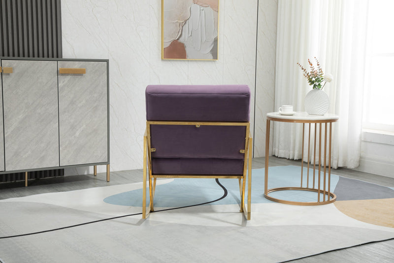 Accent Chair, leisure rocking chair with stainless steel feet