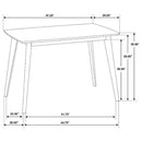 Retro Dining Table - Brown by HouseOfZazla