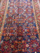 3' 6" X 10' 4" Antique Handmade India Floral Oriental Wool Runner Rug