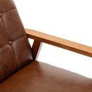 Accent Chairs Set of 2 with Side Table, Mid Century Modern Accent Chair, Wood and Fabric Armchairs Side Chair, Lounge Reading Comfy Arm Chair for Living Room, Bedroom, Office