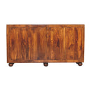 Wavecrest Cabinet, 4 Shelves - Chestnut by HouseOfZazla