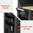 Heavy Duty Tool Cart With 19 Drawers, Tools Not Included, Mobile Storage For Workshop Or Laboratory - Black / Red by HouseOfZazla