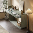 Console Table With 3 Drawers And Display Shelf by HouseOfZazla
