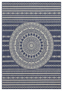 Sunshine - 5'3" X 7'3" Indoor, Outdoor Area Rug - Blue - Polypropylene