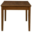 Atwood 5-piece Rectangular Wood Dining Set Warm Brown