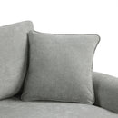 4-Seat L-shaped Modular Sofa with Thick Backrest and Seat Cushions, Suitable for Living Rooms, Offices