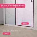 56-60" W x 74" H Semi-Frameless Sliding Shower Door