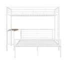 Bunk Bed With Desk, Ladder And Quality Slats For Bedroom by HouseOfZazla