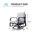 FR Aluminum Outdoor Sofa Swivel Seats by HouseOfZazla