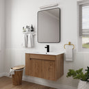 30 Inch Bathroom Vanity With White Ceramic Basin and Adjust Open Shelf (KD-PACKING)