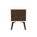 Caroline - Mid-Century Modern Style Night Stand 2 Drawer by HouseOfZazla